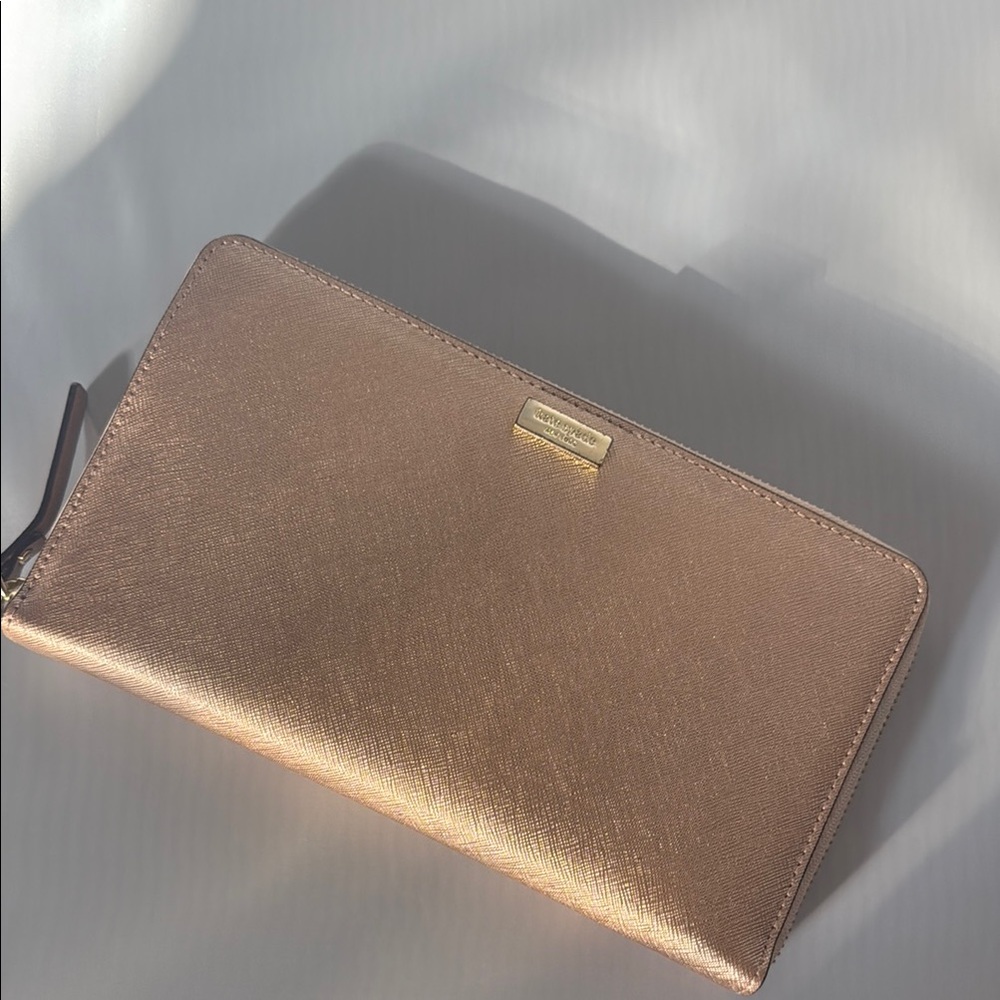 Kate Spade Talla Newbury Lane rose gold wallet